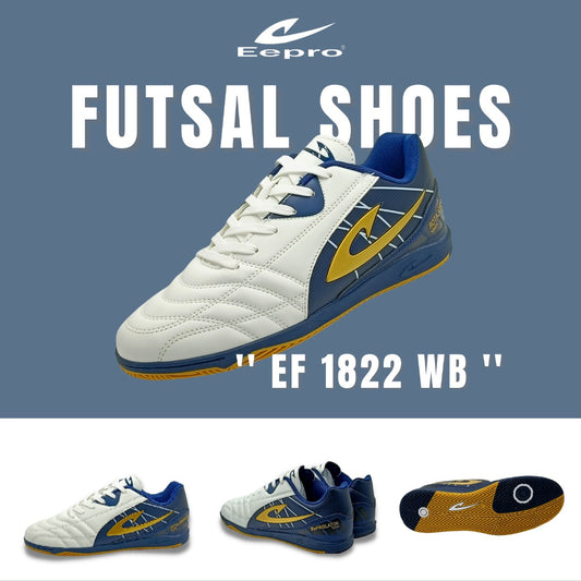 Eepro Futsal Shoes EF1822WB-White/Blue (Kasut Futsal)